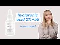 ⚡️The ordinary hyaluronic acid 2% + b5 | review, how to use & how to layer