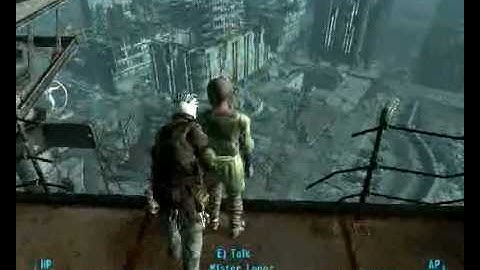 Fallout 3: pushing old Lopez off the aircraft carrier