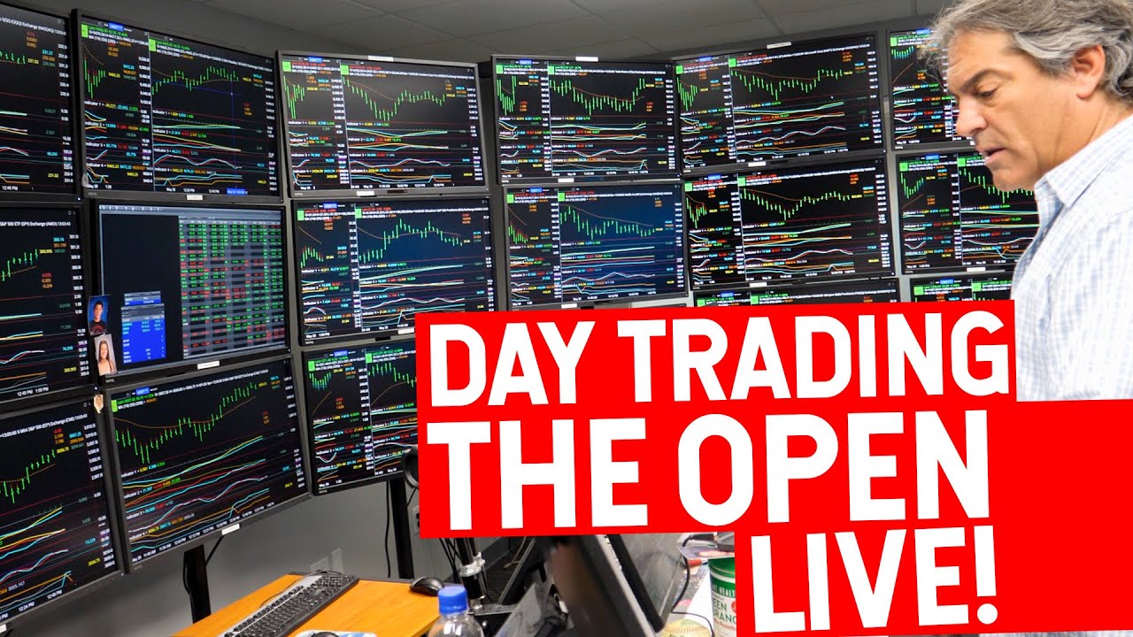 DAY TRADING THE STOCK MARKET OPEN WITH 37 YEAR VETERAN TRADER! YouTube