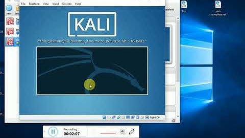 unable to boot   please use a kernel appropriate for your CPU error in the kali linux on virtual box