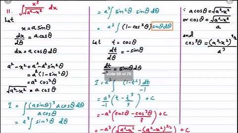 XII Math Chap 6 Integration Trig Substitution - Tan form Solution by Sir Ahsan Abdullah Patel Part 1