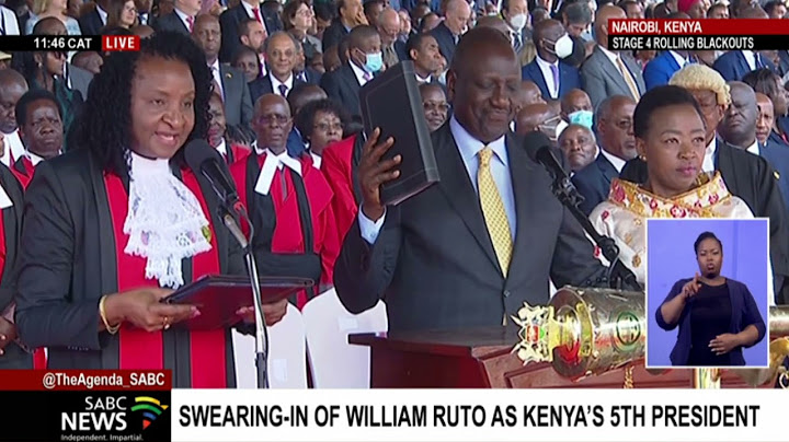 William Ruto to be sworn in today as Kenya's 5th president