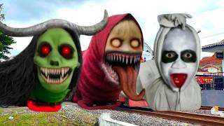Kereta Api Panjang Ditemukan Jadi Hantu Ular Genderuwo, Hantu Marsha, Buto Ijo Gondrong !!!