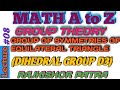 Dihedral group d3 or group of symmetries of equilateral triangle group theory