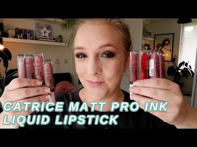 swatches & PRO // - wear YouTube LIPSTICK LIQUID CATRICE shades 10 Review, test INK of lip all MATT