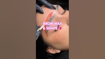 Brow wax & shape 💕 #browwax #browshaping #browwaxtutorial