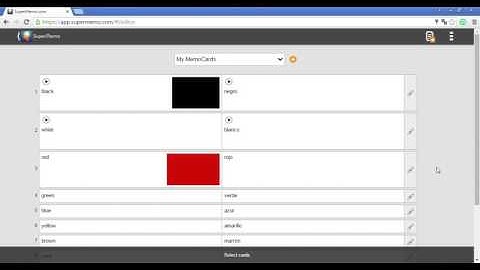 Create your course and select cards on SuperMemo.com