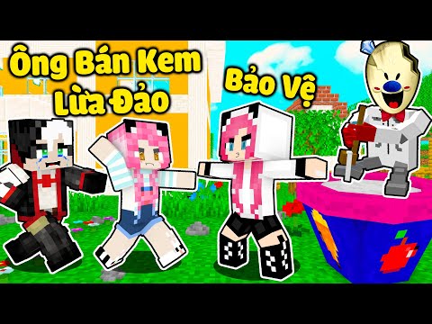 MỀU 24H GIÚP REDHOOD THOÁT KHỎI CẬU BÉ BÁN KEM TRONG MINECRAFT*CHỊ PANDA BỊ QUÁI VẬT KEM ĐIỀU KHIỂN