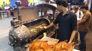 Old Train BBQ Chicken   Indian Street Food   اولد تريل باربيكيو دجاج   KikTV Network