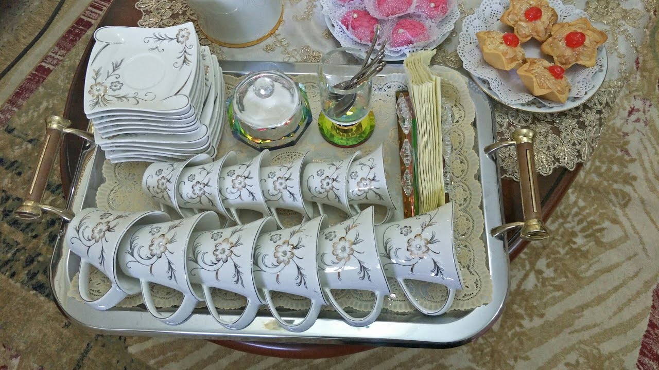 تزيين صينية القهوة للعيد و الخطوبة و كل أفراحكم بأربع ديكورات مختلفة و بأجمل حلة