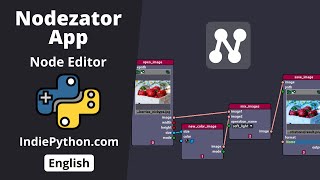 Node Editor in Python/pygame - Nodezator App - Indie Python
