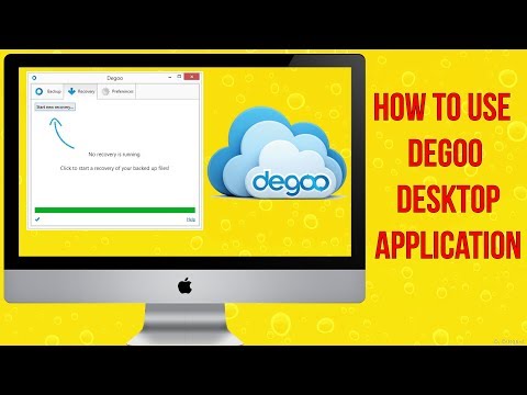 how to use degoo application on desktop