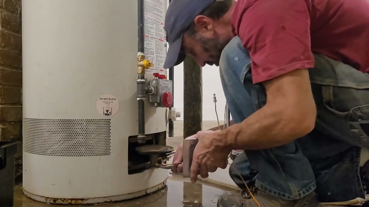 Replace a failing gas valve on water heater