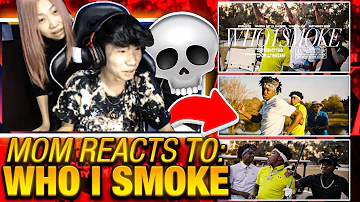 MY ASIAN MOM REACTS TO "WHO I SMOKE" 💀💀 || ft "WHEN I SEE YOU" REACTION