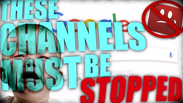 THESE CHANNELS MUST BE STOPPED! (Spam Comments)