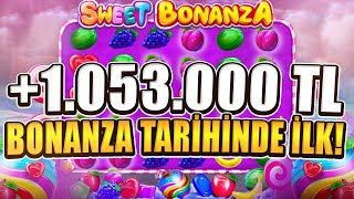 Sweet Bonanza 🍭+1.080.000 Tl Bonanza Tari̇hi̇nde İlk Defa Tek Elde 105X Mi̇lyon Kazanç!  #Sweetbonanza
