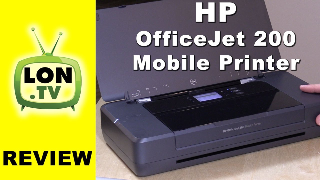 HP Officejet 200 Mobile Series - YouTube