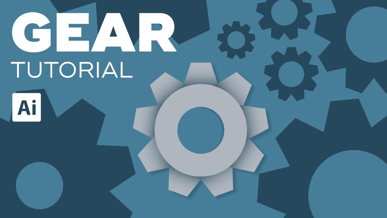Draw gear in illustrator tutorial YouTube