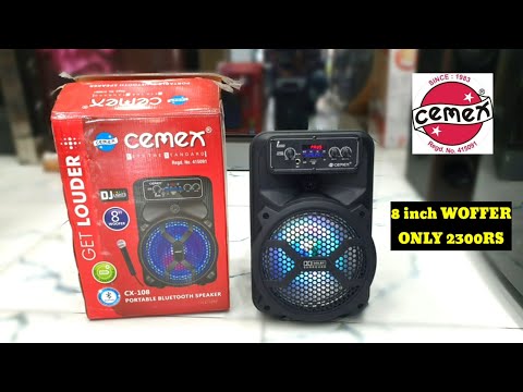 Cemex CX-108 PARTY SPEAKER WITH 8inch 