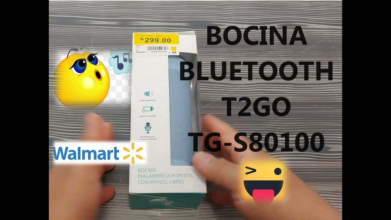 Bocina bluetooth T2GO TG-S80100 CILÍNDRICA - YouTube