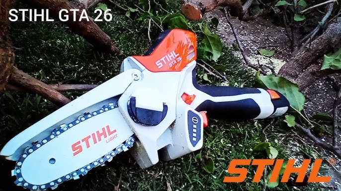 Mini Motosierra Stihl Gta 26 A Bateria Cargador + Aceite Oy Color Gris