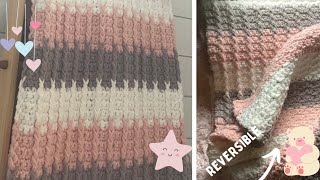 Crochet this Super SOFT & EASY Bar Stitch Baby (or any size) Blanket!