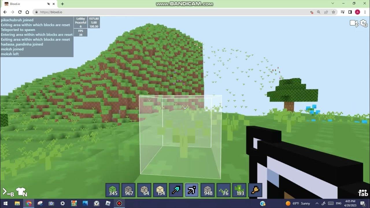 Bloxd.io Gameplay, Minecraft Kind of Game And Many Game Modes - video