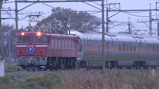 2019.11.3寝台列車カシオペア号（東鷲宮～栗橋）【文化の日】