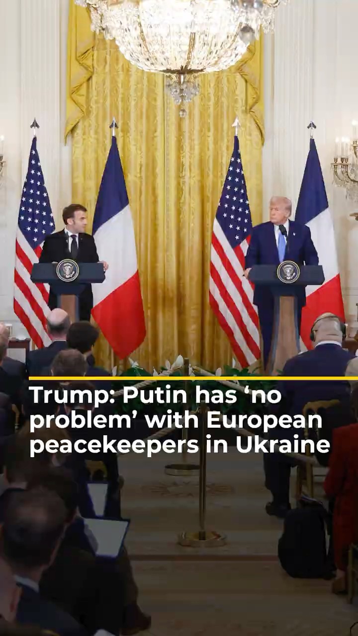Trump: Putin has ‘no problem’ with European peacekeepers in Ukraine | AJ #shorts