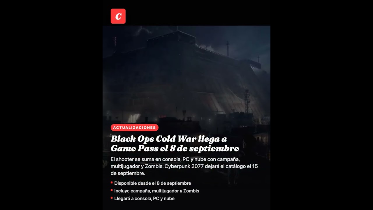 Black Ops Cold War llega a Game Pass el 8 de septiembre