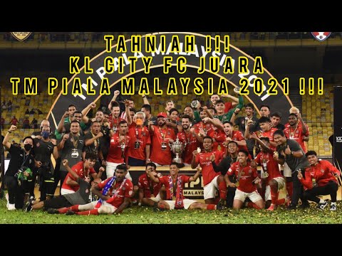 Upacara Penyampaian Pingat Dan Piala Naib Johan Dan Juara TM Piala Malaysia 2021 KL City FC !