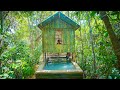 Build Bamboo Swimming Pool Under Bamboo Villa by Ancient Skills