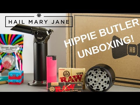 Hippie Butler Weed Subscription Box - UNBOXING - Hail Mary Jane