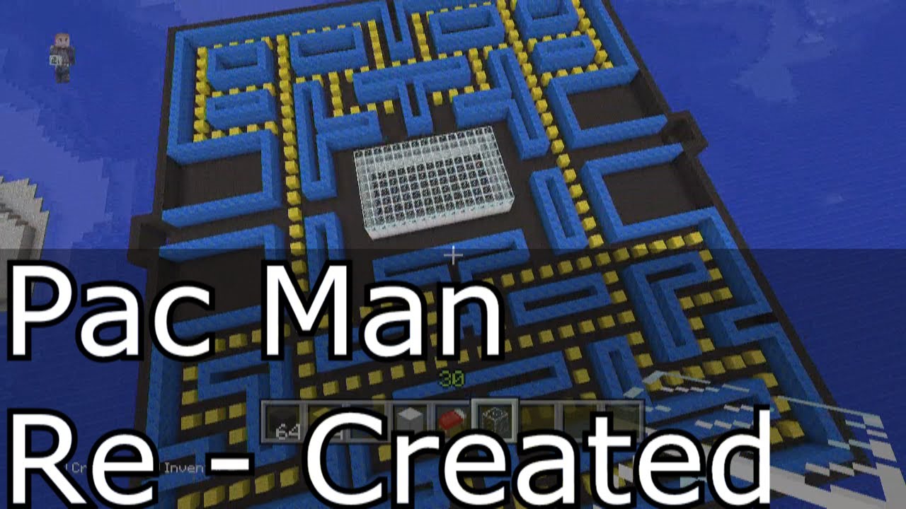 Lets Build Rooster Teeth Lets Play Pac Man Minecraft Game 