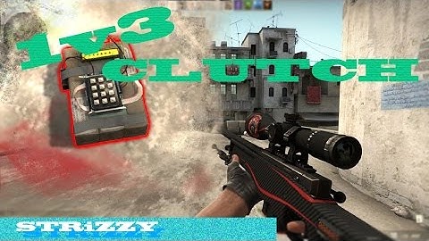 CS:GO - Dust 2 - 1v3 Clutch (AWP No Scope)