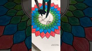 Colorful Mandala art | Mandalam #drawing #shortsvideo #shorts