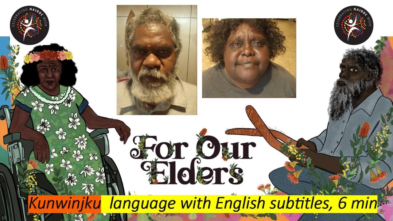 Abel Naborlborl, Linda Biyalwanga - learning from elders (Kunwinjku, English subtitles, 6 minutes)