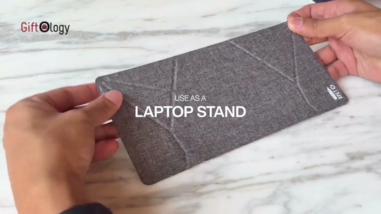 STANDIE - Giftology RPET 2-in-1 Laptop and Phone Stand
