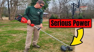 Battery Trimmer with Gas Trimmer Power! by Lawn Care Life 2,486 views 1 month ago 6 minutes, 19 seconds
