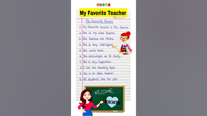 10 Lines on My Favourite Teacher in English | Essay on Favourite Teacher | FavouriteTeacher 10 Lines