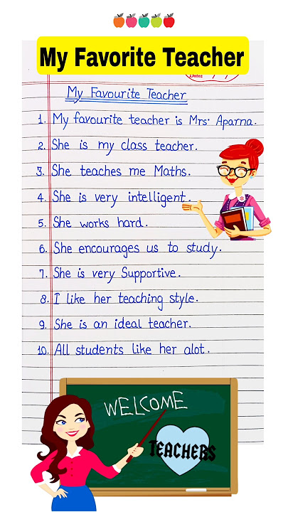 10 Lines on My Favourite Teacher in English | Essay on Favourite Teacher | FavouriteTeacher 10 Lines