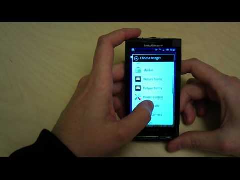 XPERIA X10 Fall 2010 Update - Home Screen and Widgets