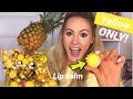 ✨🌼 My YELLOW Lip Balms Choose What I Eat for 24 Hours! *SATISFYING*