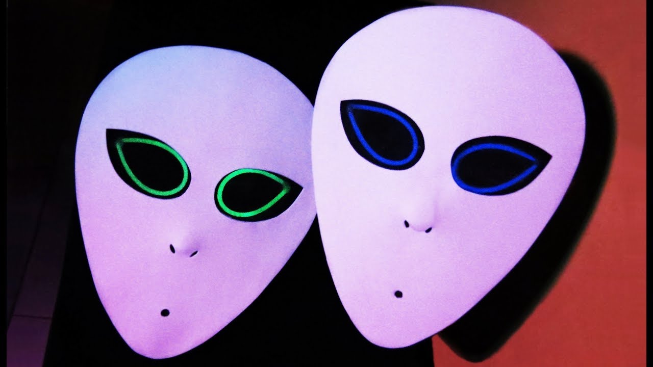 MÁSCARA ALIENÍGENA LUMINOSA  | Muy fácil de hacer  DIY