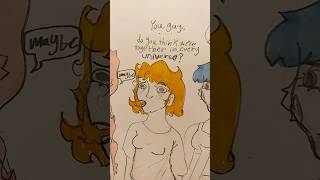 “Do you think we’re together in every universe?” “Maybe.” #cute #art #drawingprocess #fypシ