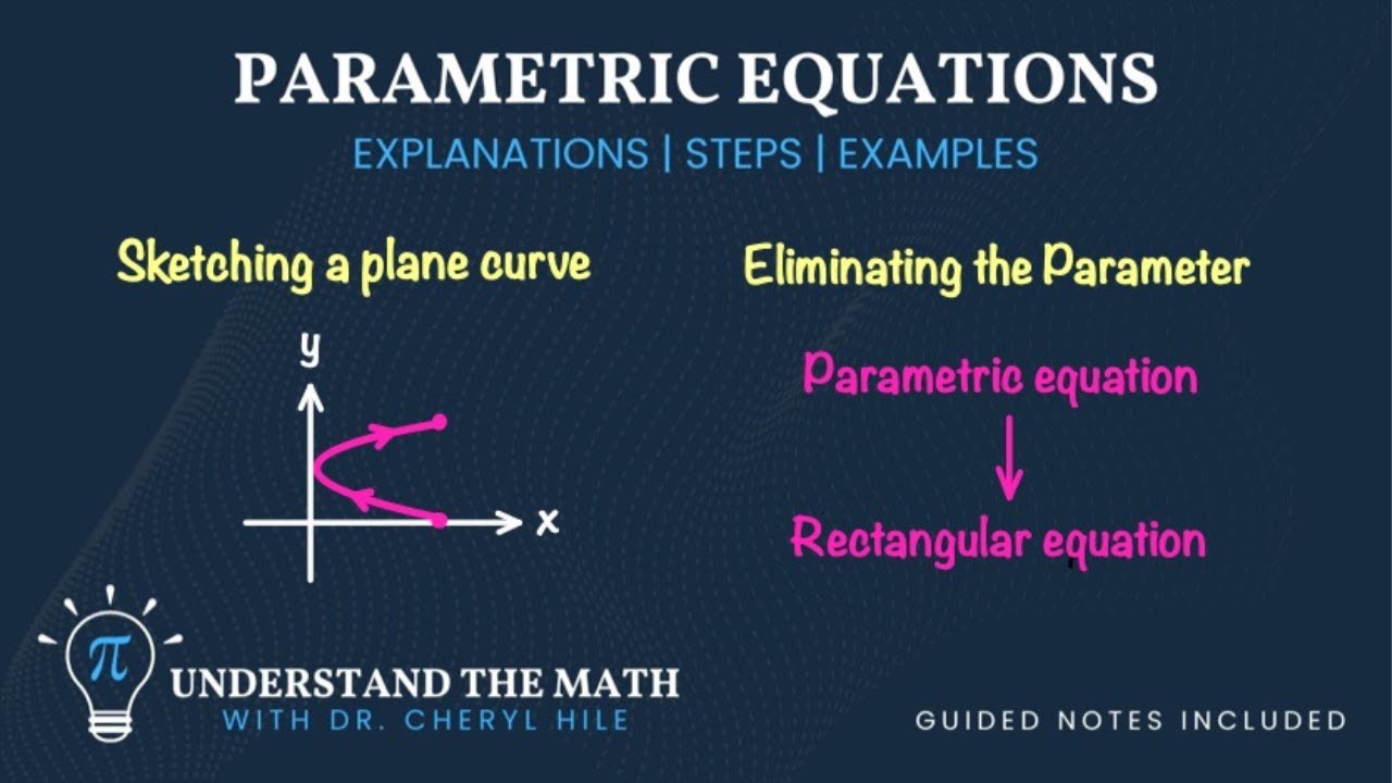 Plane Curves and Parametric Equations | See Examples