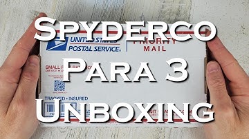 Spyderco Para 3 Lightweight Unboxing