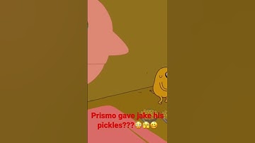 Prismo gave Jake his pickles???😳🫣🥴 #cartoon  #shorts #cartoonnetwork #adventuretime