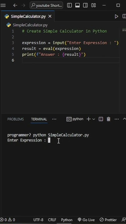 Create a Simple Calculator in Python - Beginner's Tutorial #coding # ...
