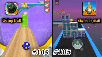 Going Balls vs Sky Rolling Ball - level 105vs105 Gameplay (Android, iOS)